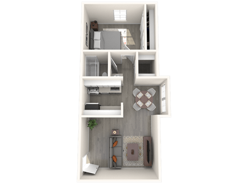 SITE Scottsdale Apartments A2 3D Floor Plan